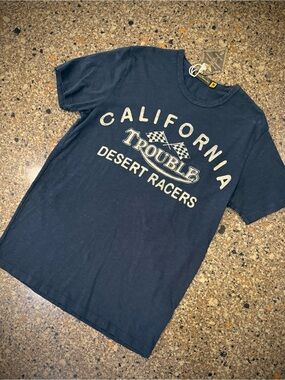 Johnson Motors “California Desert Racers” vintage slub moto tee. NWT